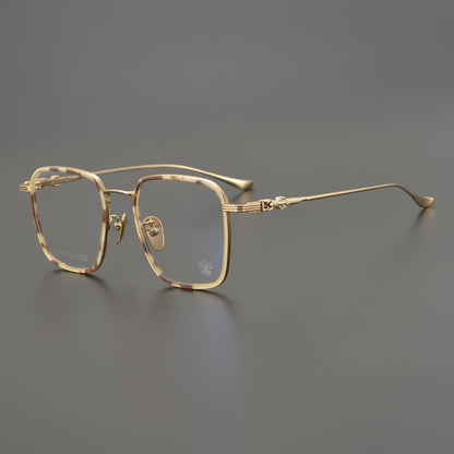 CHH Chrome Hearts Glasses Light Luxury Pure Titanium Engraved Glasses Frame