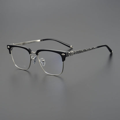 CHH Chrome Hearts Glasses Frameless Pure Titanium Glasses Frame Business