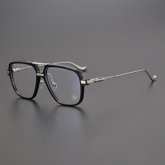 CHH Chrome Hearts Glasses Vintage Double Beam Large Frame Glasses Frame