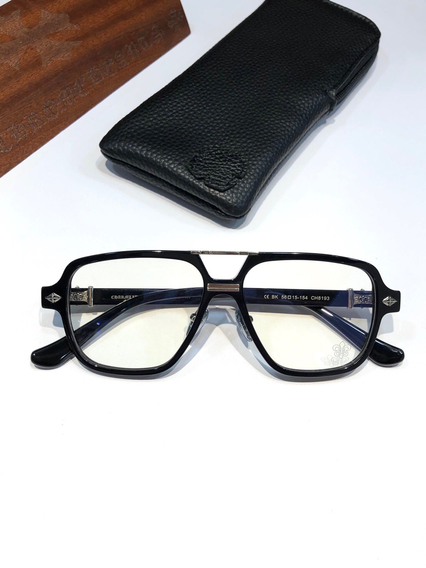 CHH Chrome Hearts Glasses Stylish Vintage Double Beam Glasses Frames
