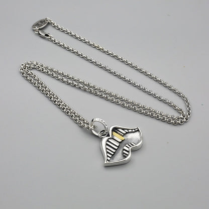 Chrome Hearts big mouth gold tooth necklace