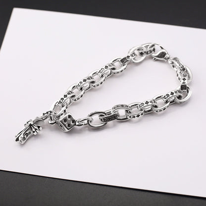 Chrome Hearts cross Dice letter bracelet