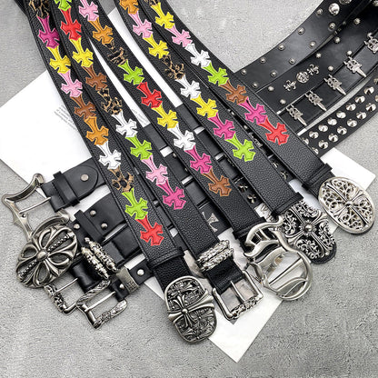 Chh Chrome Heart Belt Sacred Sword Cross Belt