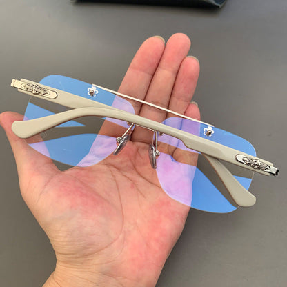 CHH Chrome Hearts Glasses Pure Titanium Vintage Frameless Myopia Frames