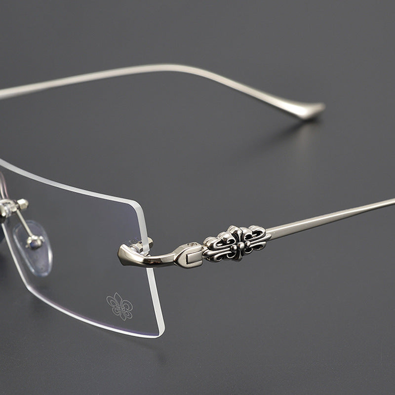 CHH Chrome Hearts Glasses Versatile Ultra Light Radiation Resistant Glasses Frame