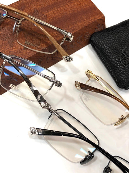 CHH Chrome Hearts Glasses Simple and exquisite frameless business titanium myopia glasses frame