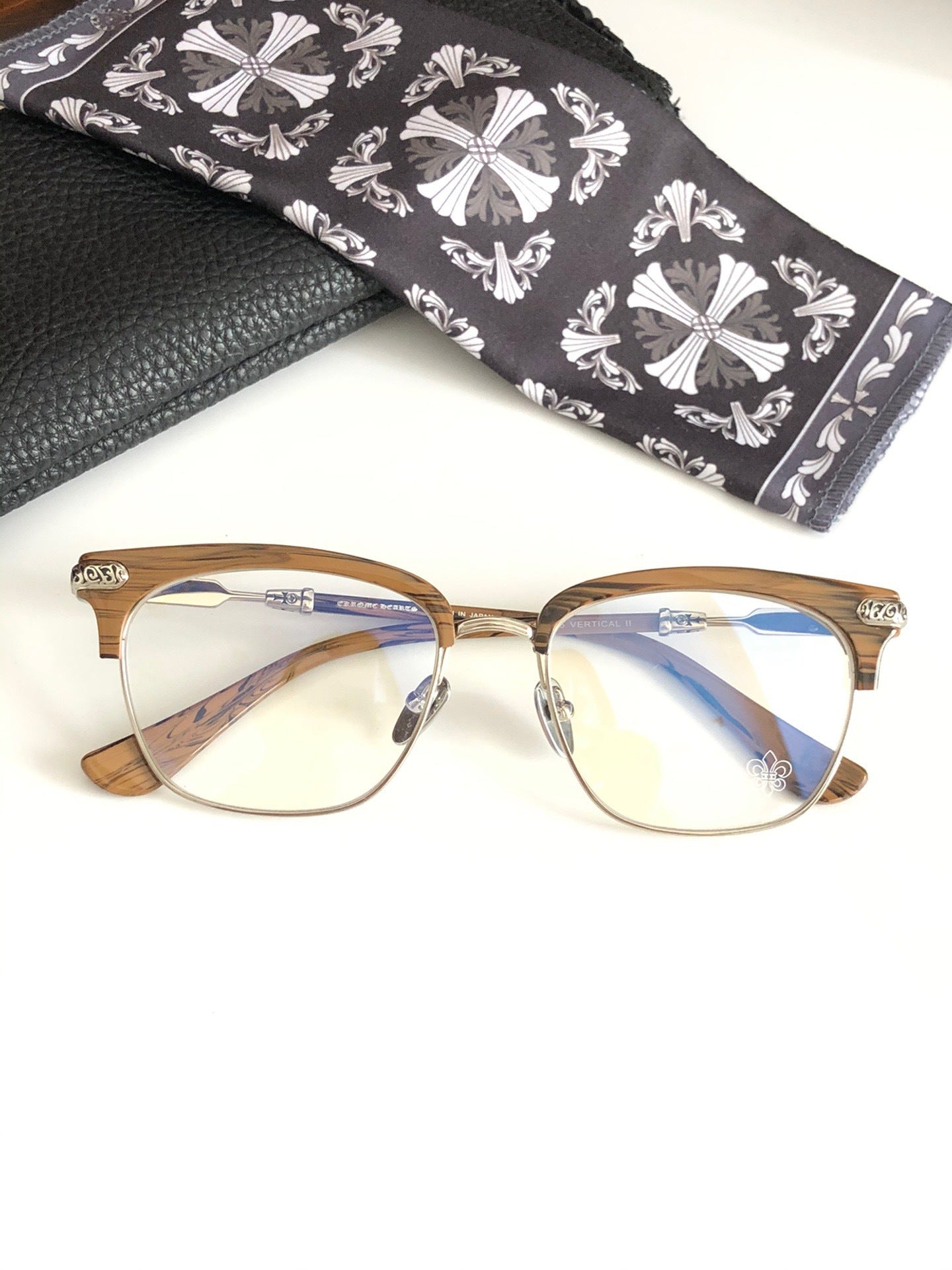 CHH Chrome Hearts Glasses Light Luxury Classic Vintage Full Frame Glasses Frame