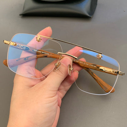 CHH Chrome Hearts Glasses Pure Titanium Vintage Frameless Myopia Frames