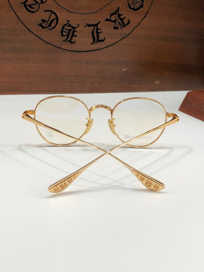 CHH Chrome Hearts Glasses Titanium Frame Glasses Frame Retro Literary Myopia Glasses Frame