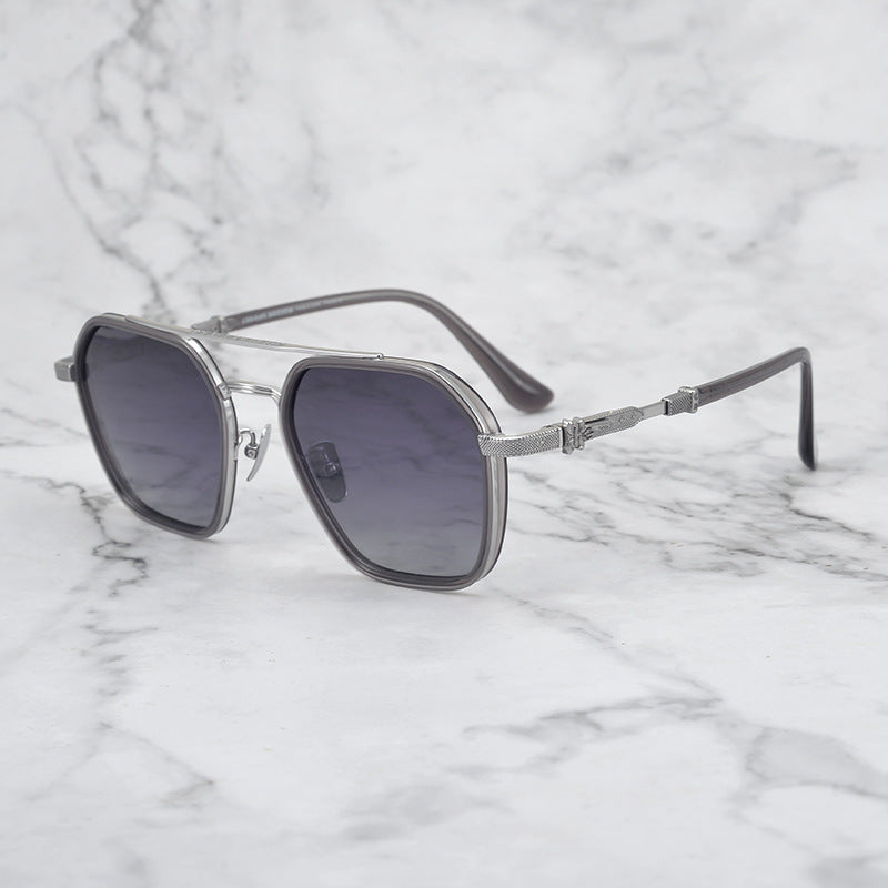 CHH Chrome Hearts Glasses Japanese Handmade Double Beam Glasses Frame Sunglasses