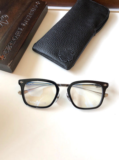 CHH Chrome Hearts Glasses Stylish and Simple Ultra Light Pure Titanium Glasses Frame