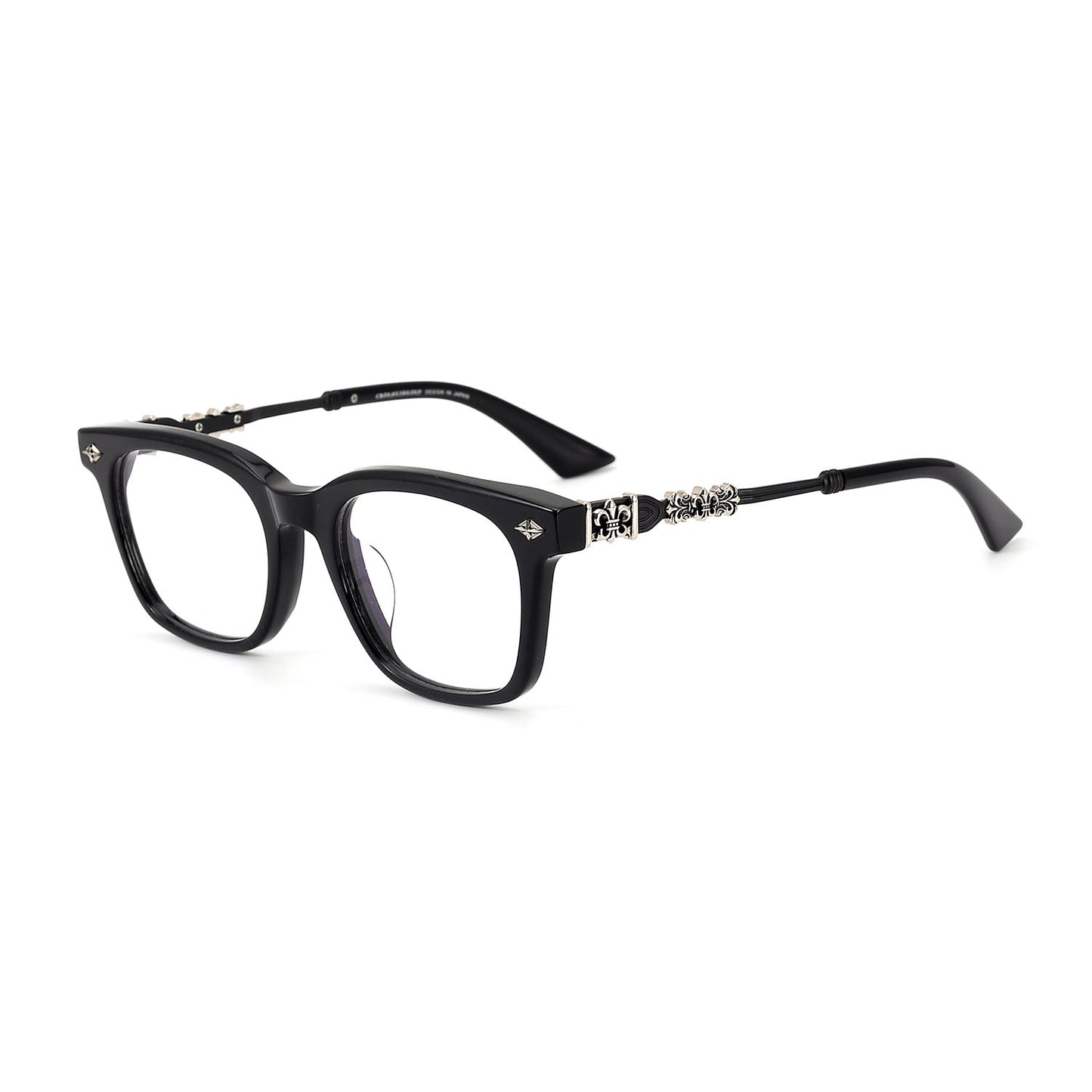 CHH Chrome Hearts Glasses Plain Silver Versatile Flat Mirrors Myopia Glasses Frame