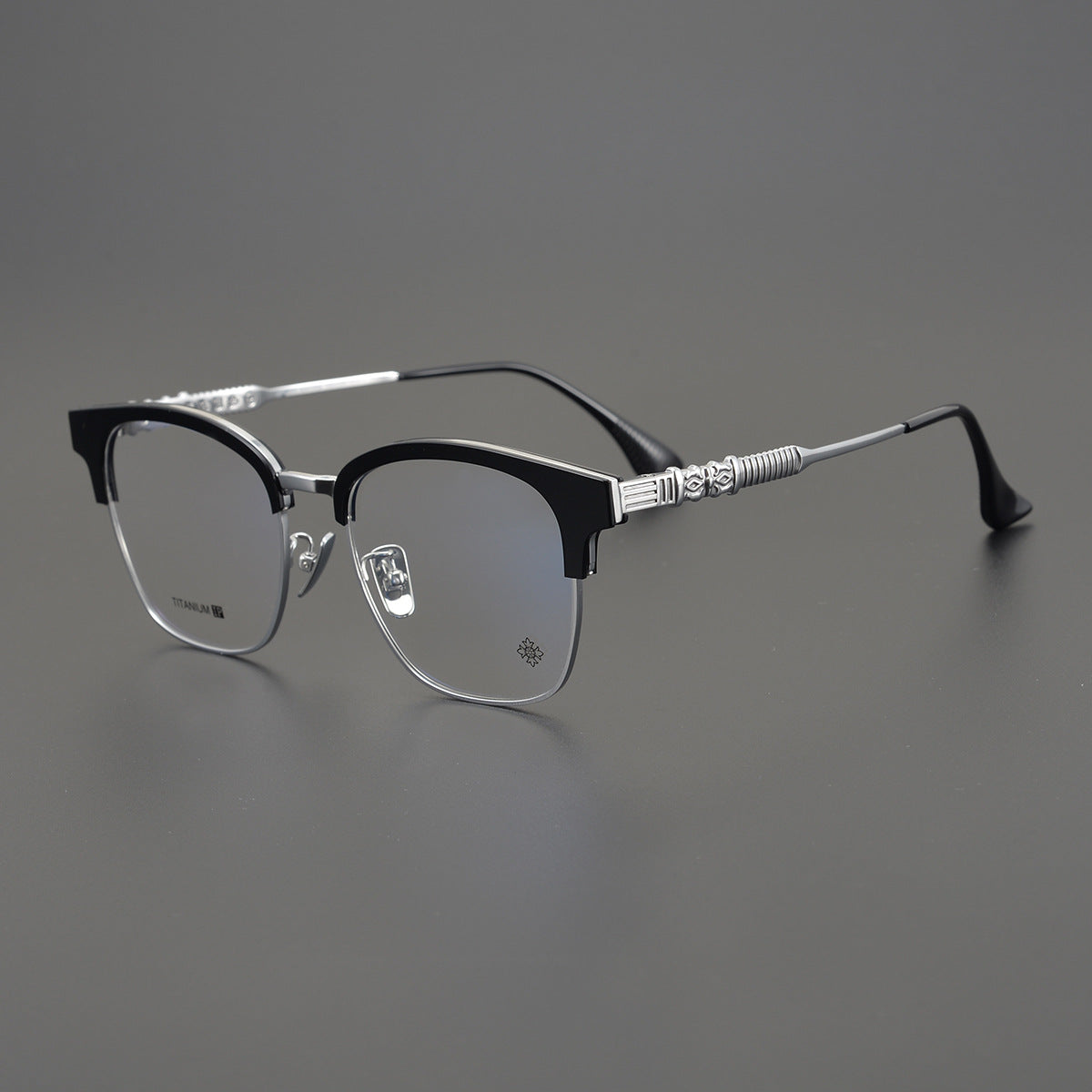CHH Chrome Hearts Glasses Vintage Ultra Light Half Frame Myopia Glasses Frame