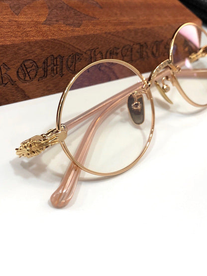 CHH Chrome Hearts Glasses Vintage Small Fresh Round Frame Glasses Frame