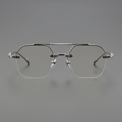 CHH Chrome Hearts Glasses Vintage gold rimless myopia frames