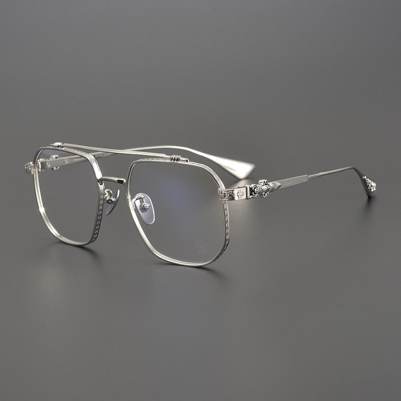 CHH Chrome Hearts Glasses Versatile Pilot Vintage Myopia Glasses Frame