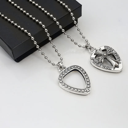 Chrome Hearts cross holy sword box pendant necklace