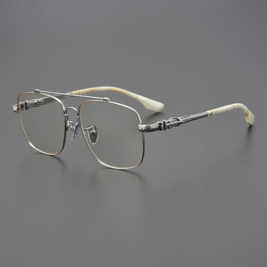 CHH Chrome Hearts Glasses Japanese pure titanium double beam myopia glasses frame