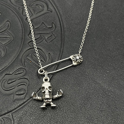 Chrome Hearts pin necklace with various elements
