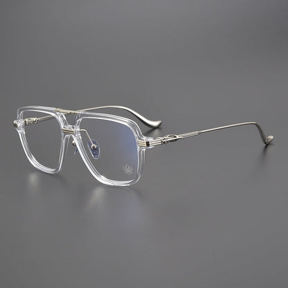 CHH Chrome Hearts Glasses Vintage Double Beam Large Frame Glasses Frame