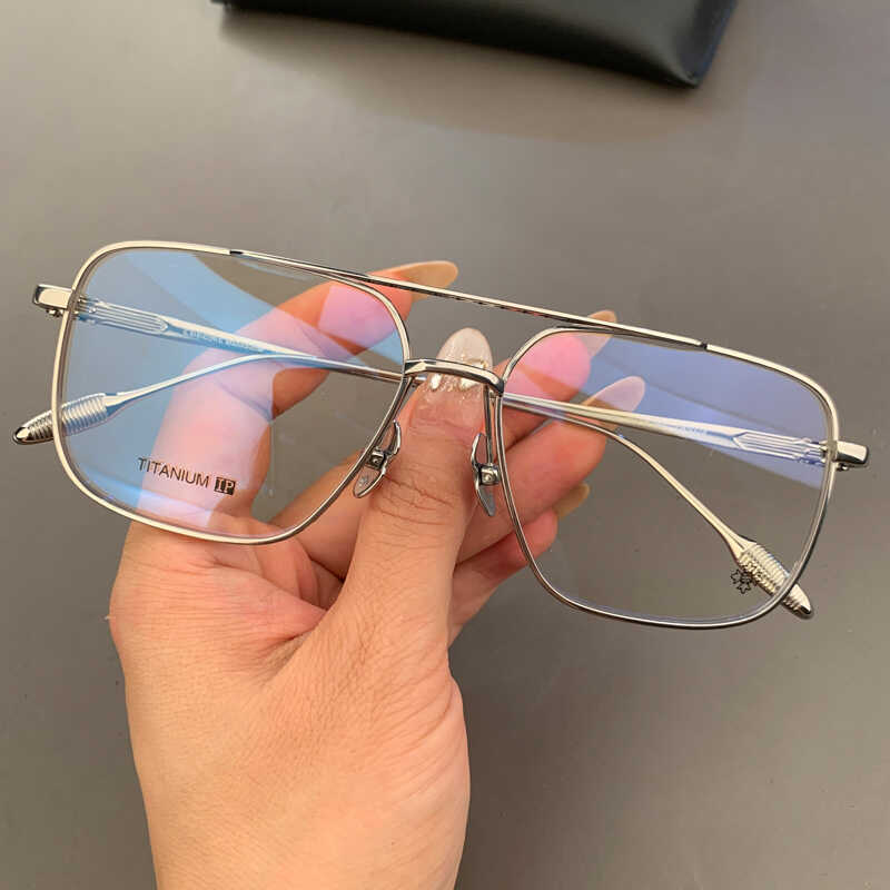 CHH Chrome Hearts Glasses Double Beam Vintage Toad Mirror Glasses Frame