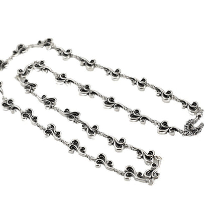 Retro distressed lily of the valley necklace