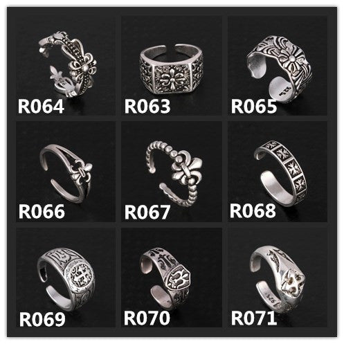 Chrome Hearts Sliver cross original couple ring