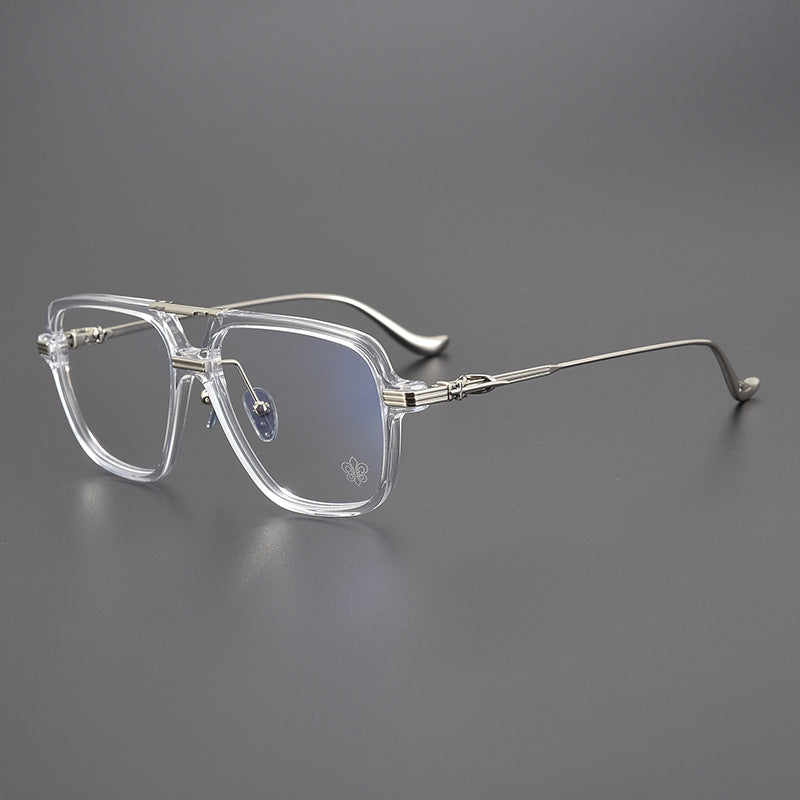 CHH Chrome Hearts Glasses Double Beam Large Frame Wide Glasses Frame