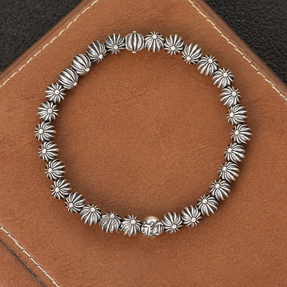 Chrome Hearts Cross Ball Flower Ball Bracelet