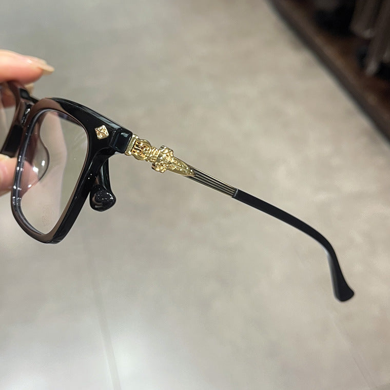 CHH Chrome Hearts Glasses Square Full Frame Personalized Myopia Glasses Frame