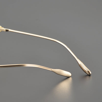 CHH Chrome Hearts Glasses Vintage gold rimless myopia frames