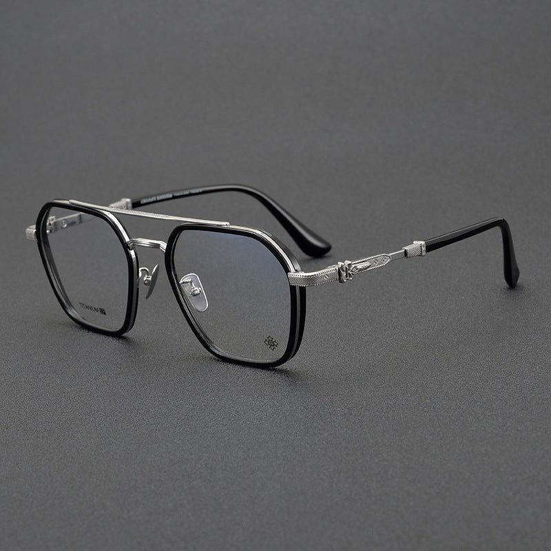 CHH Chrome Hearts Glasses Japanese Handmade Double Beam Glasses Frame Sunglasses