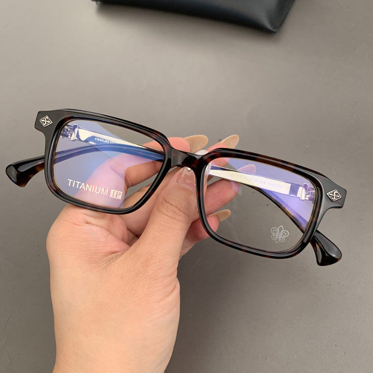 CHH Chrome Hearts Glasses Vintage Pure Titanium Square Myopia Glasses Frame