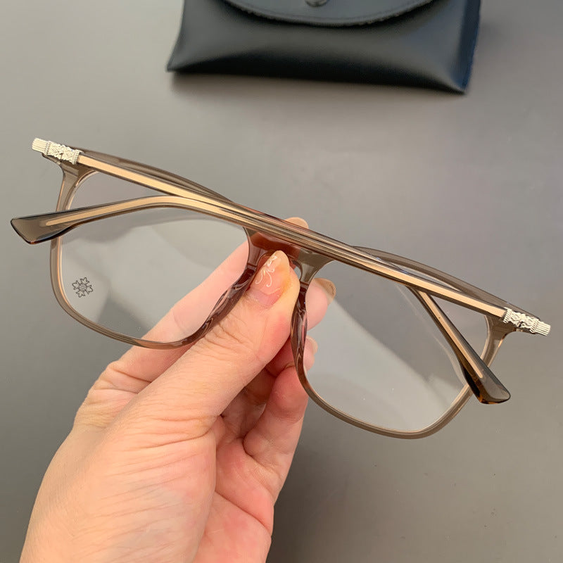 CHH Chrome Hearts Glasses Square Ultra Light Pure Titanium Myopia Glasses Frame