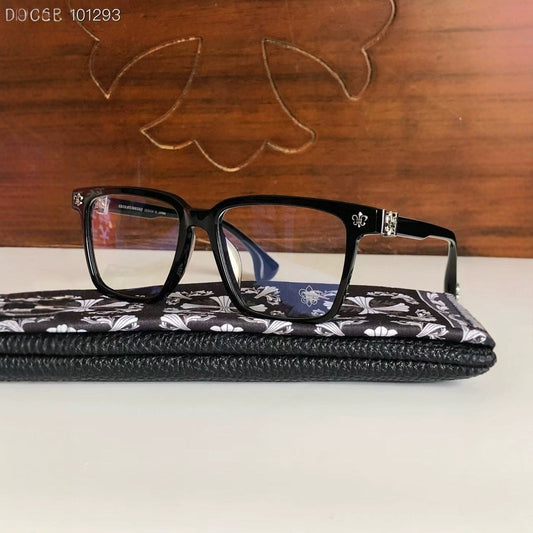 CHH Chrome Hearts Glasses Exquisite Luxury Square Polished Textured Myopia Glasses Frame