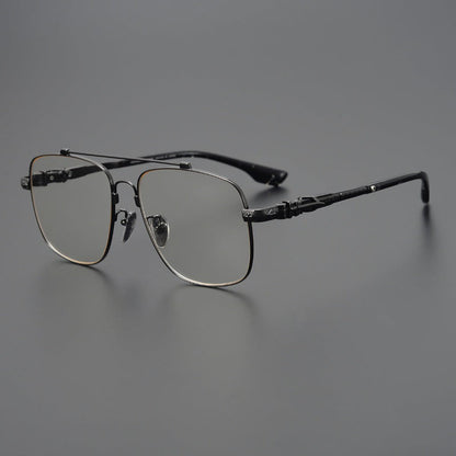 CHH Chrome Hearts Glasses Japanese pure titanium double beam myopia glasses frame