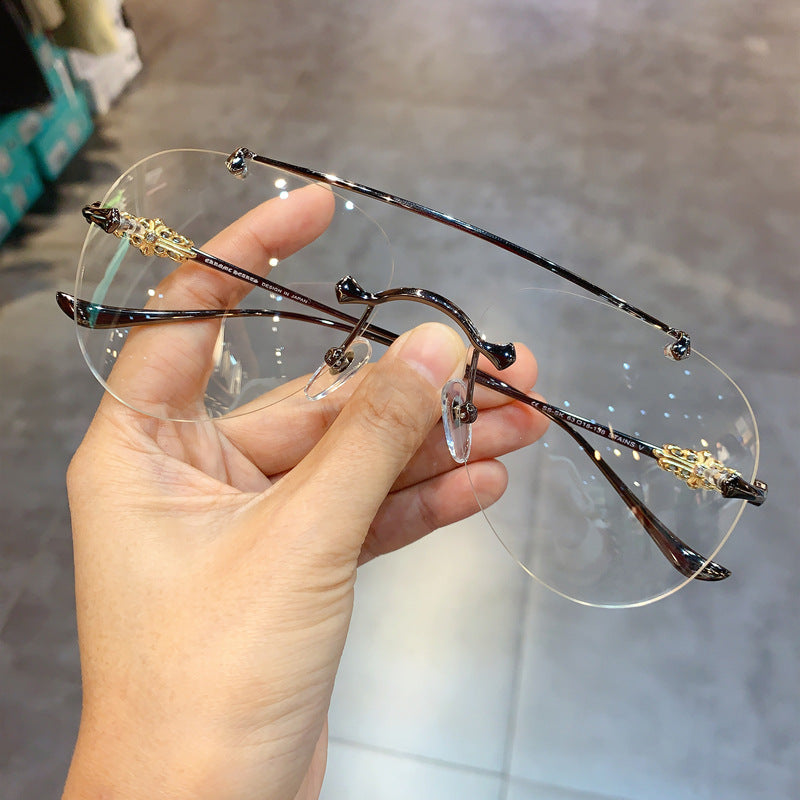 CHH Chrome Hearts Glasses Wide Frameless Myopia