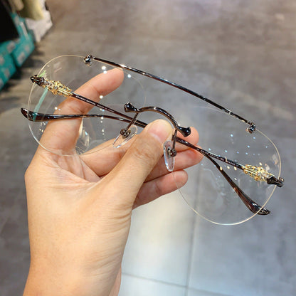 CHH Chrome Hearts Glasses Wide Frameless Myopia