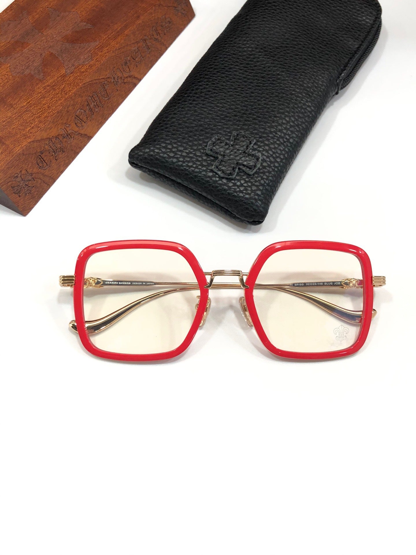 CHH Chrome Hearts Glasses Stylish and simple large frame glasses frame