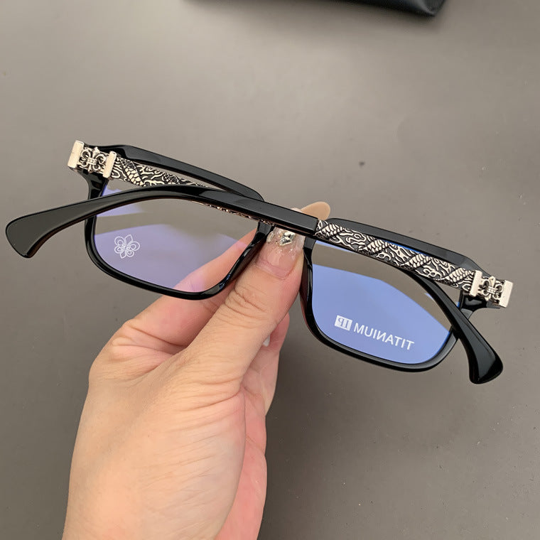 CHH Chrome Hearts Glasses Vintage Pure Titanium Square Myopia Glasses Frame