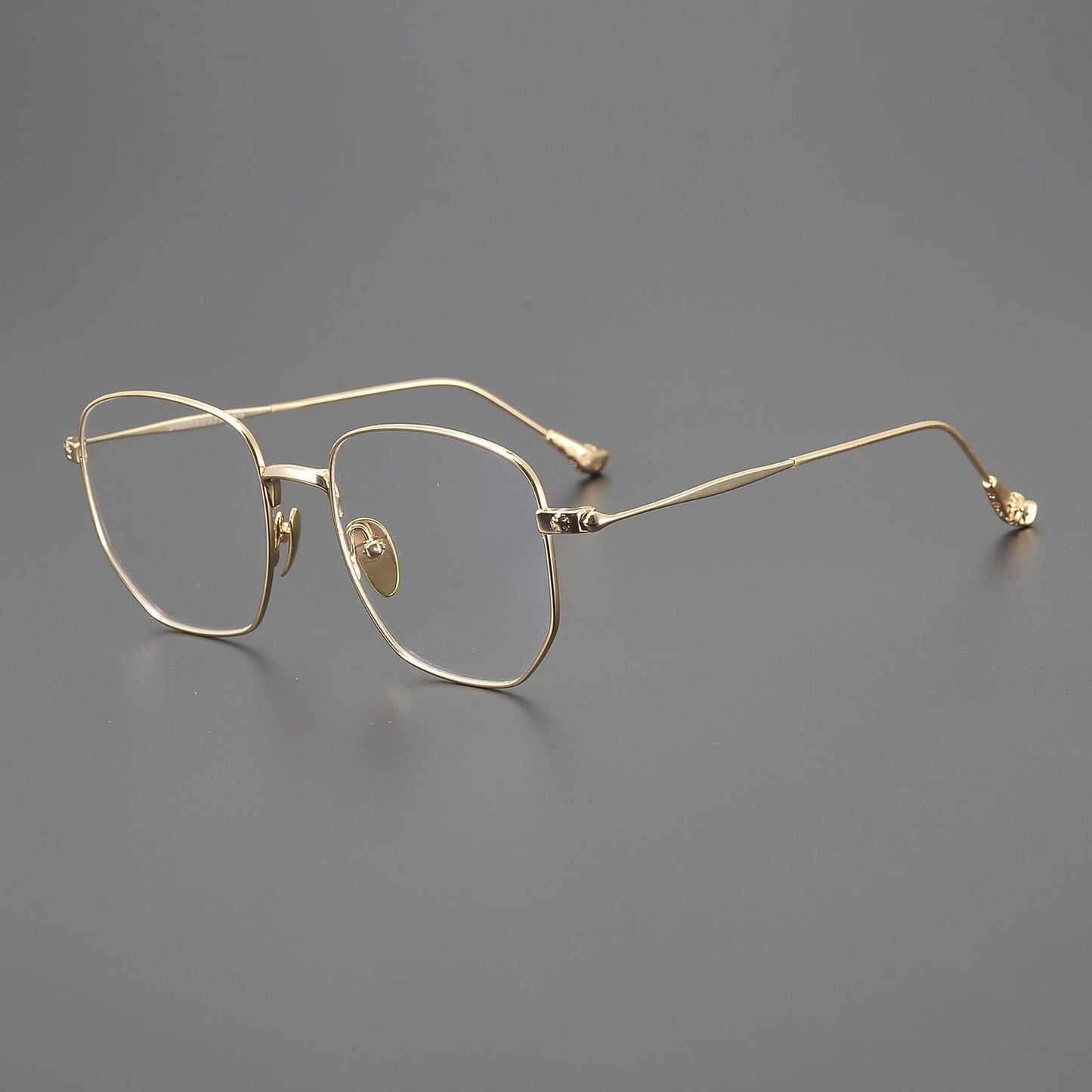 CHH Chrome Hearts Glasses Ultra Light Pure Titanium Silver Fashion Glasses Frame