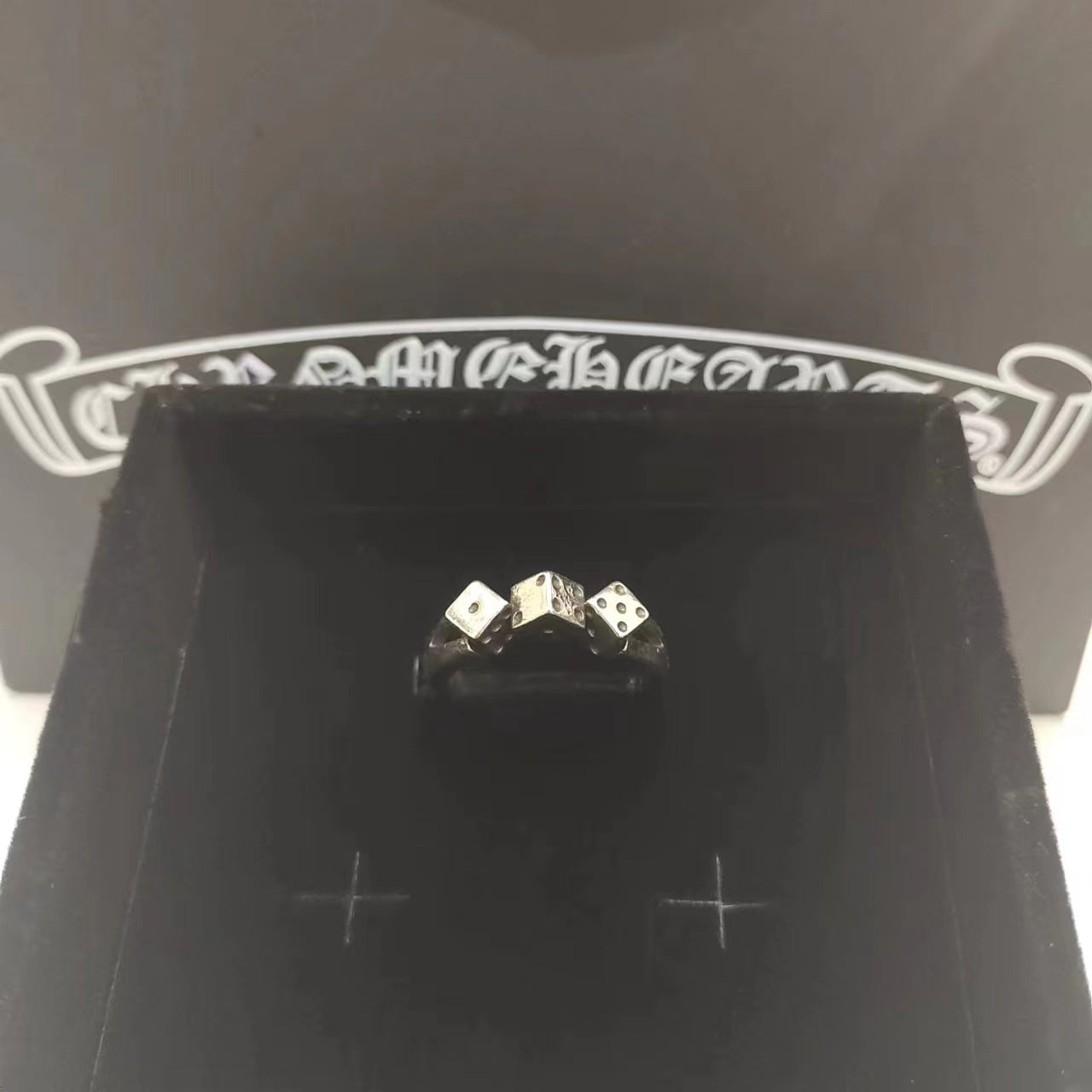 Chrome Hearts open dice rings