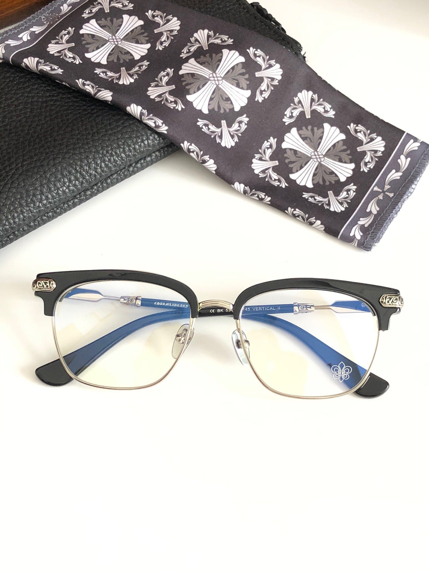 CHH Chrome Hearts Glasses Light Luxury Classic Vintage Full Frame Glasses Frame