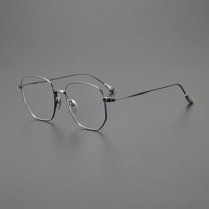 CHH Chrome Hearts Glasses Ultra Light Pure Titanium Silver Fashion Glasses Frame