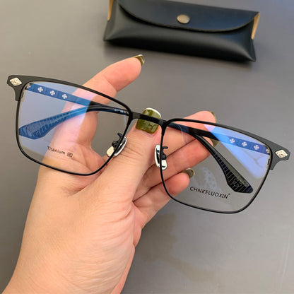 CHH Chrome Hearts Glasses Square Wide Myopia Pure Titanium Glasses Frame