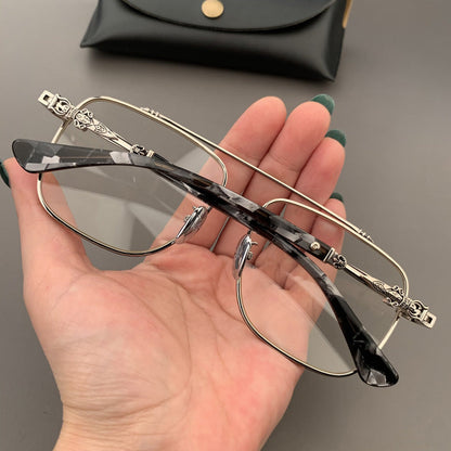 CHH Chrome Hearts Glasses Ultra Light Square Toad Mirror Myopia Glasses Frame