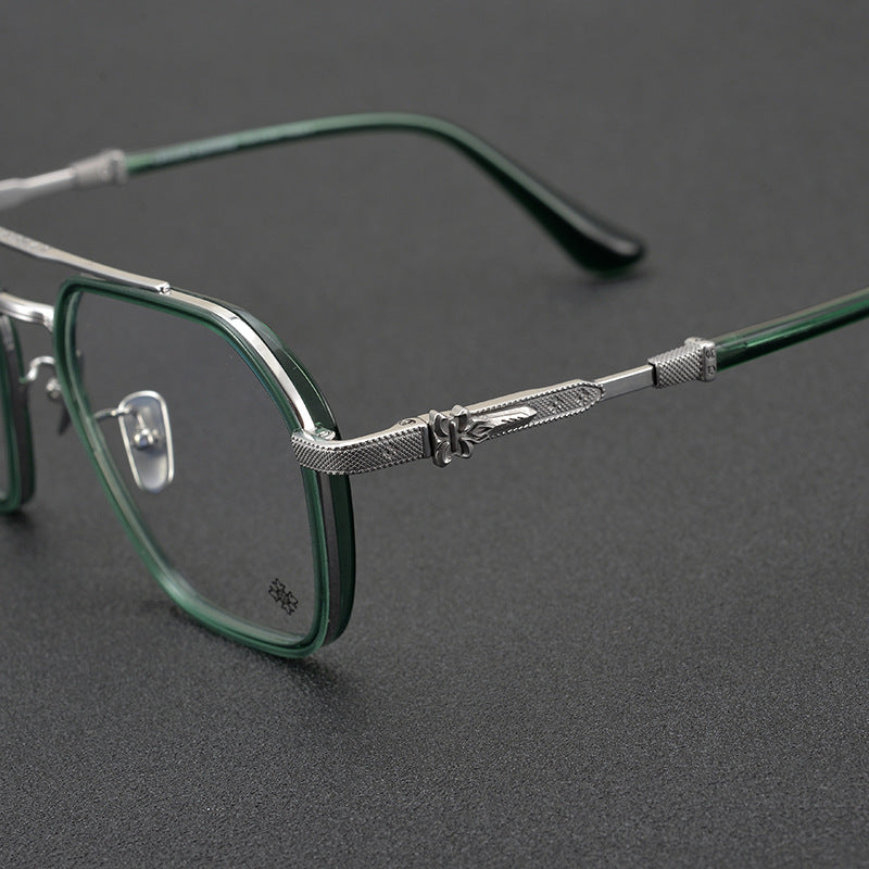 CHH Chrome Hearts Glasses Japanese Handmade Double Beam Glasses Frame Sunglasses