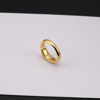 Chrome Hearts 24k gold-plated diamond holy sword ring