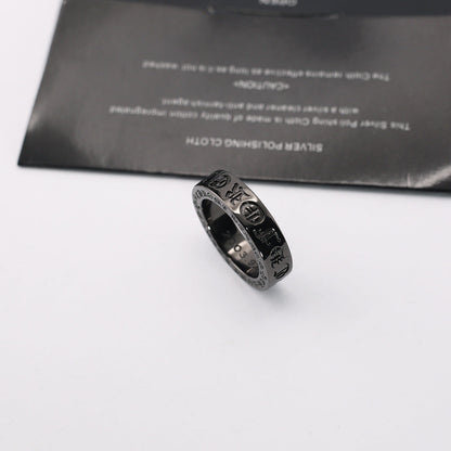 Chrome Hearts black green diamond ring