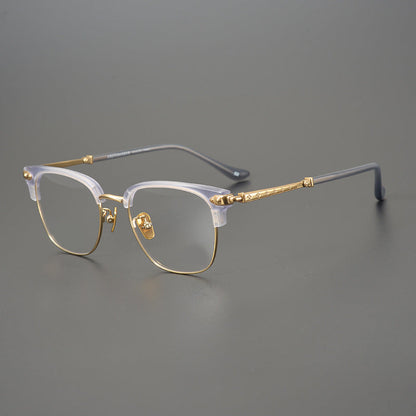 CHH Chrome Hearts Glasses Versatile Ultra Light Titanium Business Glasses Frame